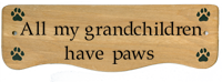 All my grandchildren have paws